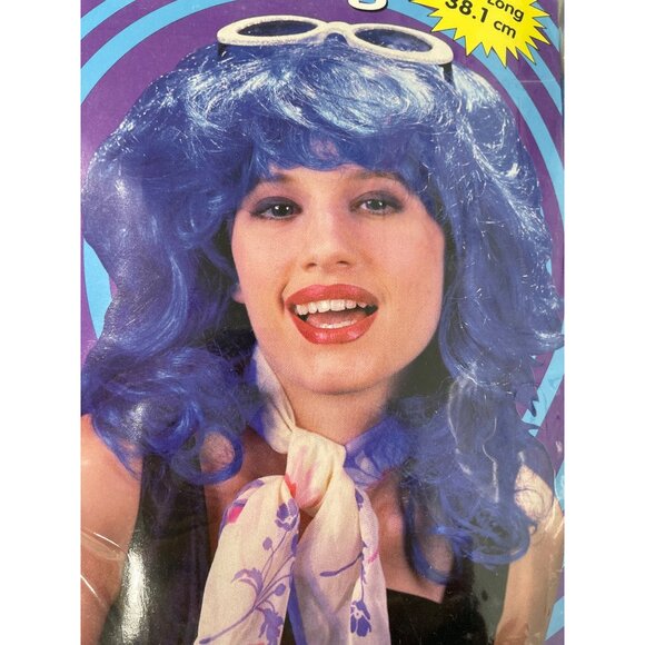 Fun World Hollywood Wig OS 15 Inches Long Elasticized Lining for Snug Fit NEW - Picture 4 of 6